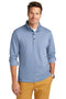 Brooks Brothers® Mid-Layer Stretch 1/2-Button BB18202 Aegean Blue Heather