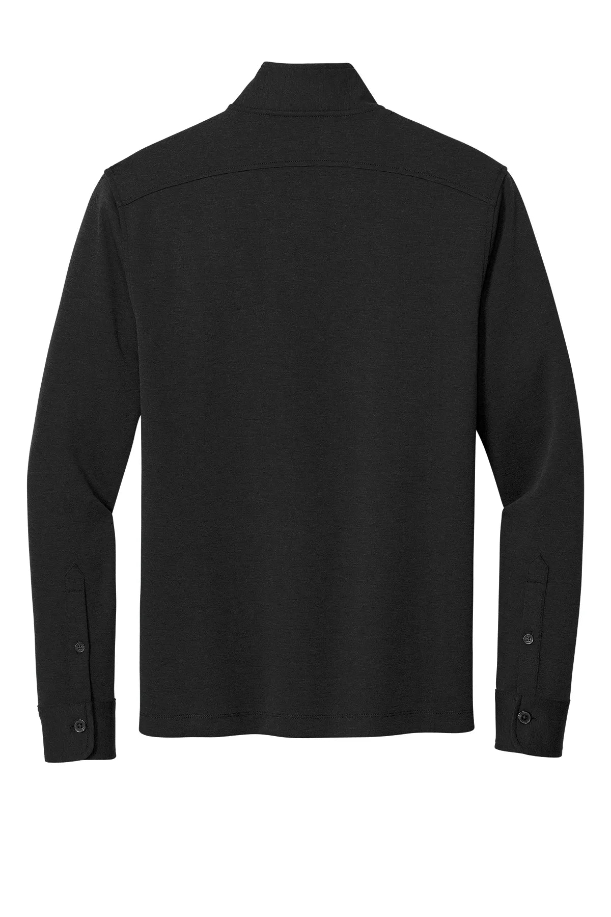 Brooks Brothers® Mid-Layer Stretch 1/2-Button BB18202 Black Heather_4