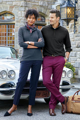 Brooks Brothers® Mid-Layer Stretch 1/2-Button BB18202 Black Heather_5