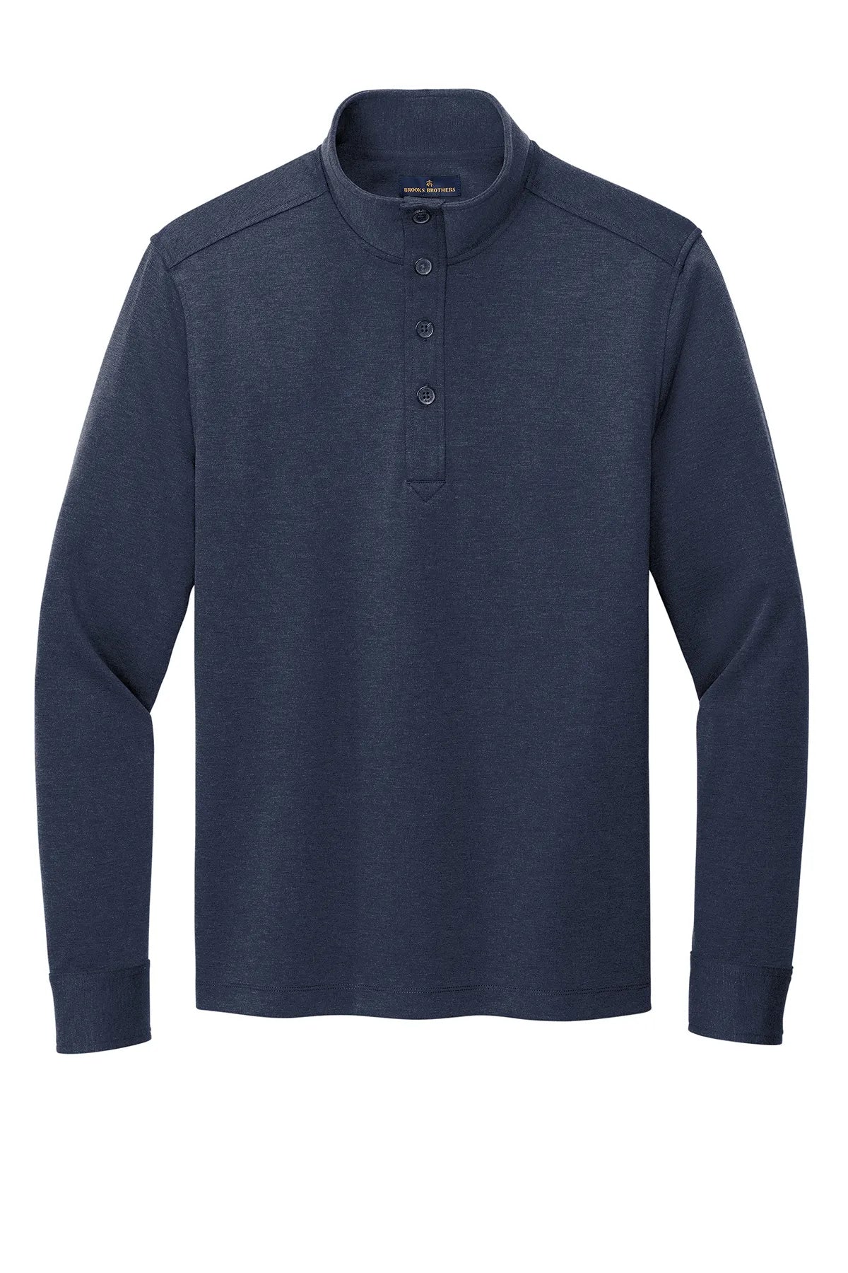 Brooks Brothers® Mid-Layer Stretch 1/2-Button BB18202 Navy Blazer Heather_3