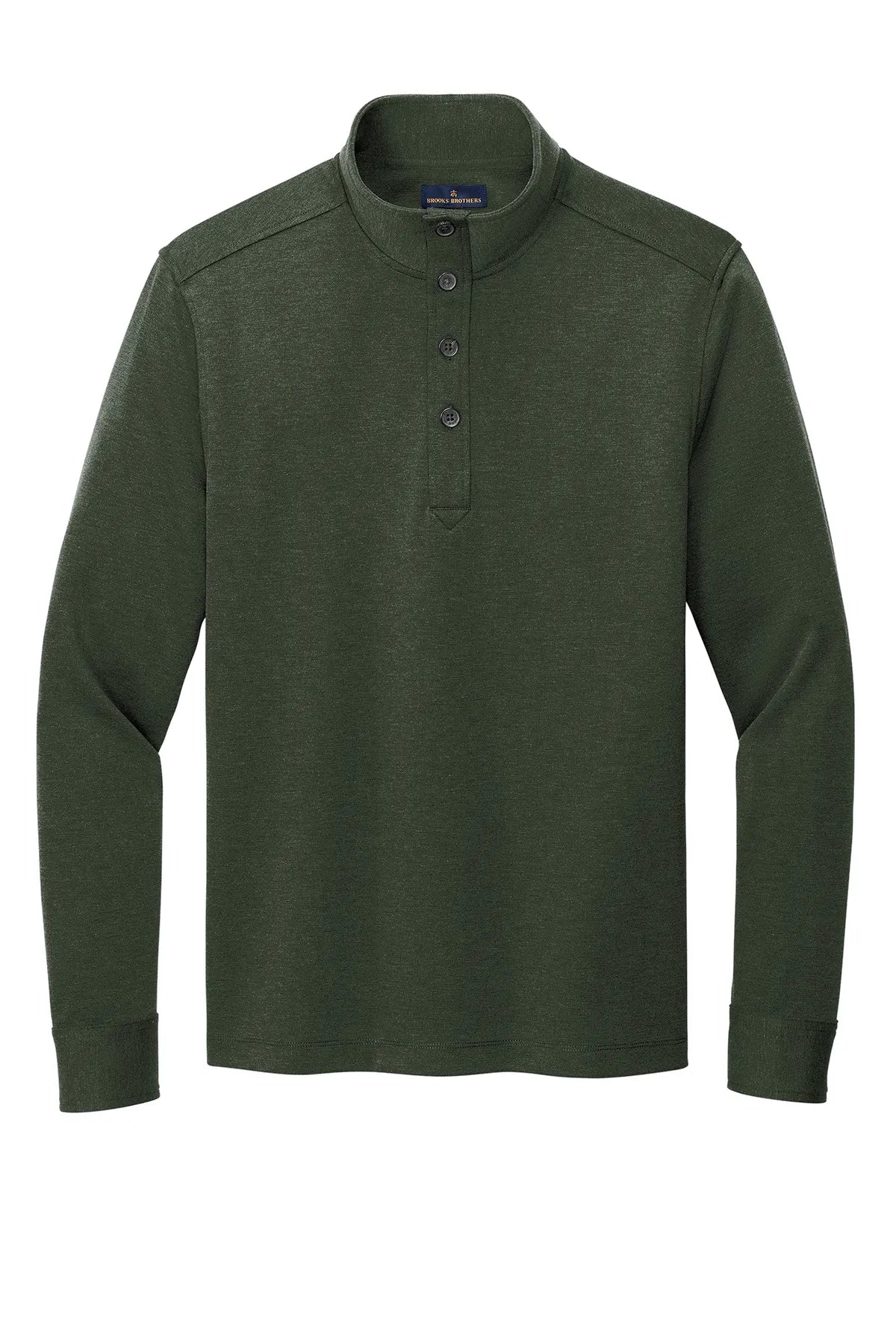 Brooks Brothers® Mid-Layer Stretch 1/2-Button BB18202 Pine Heather_3