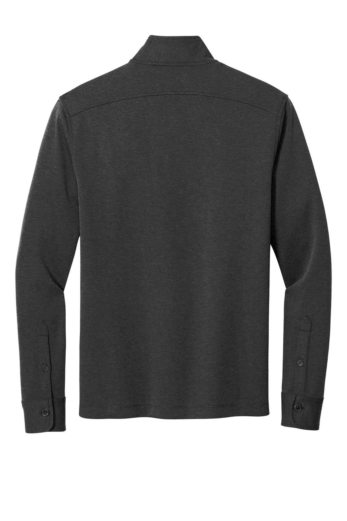Brooks Brothers® Mid-Layer Stretch 1/2-Button BB18202 Windsor Grey Heather_3