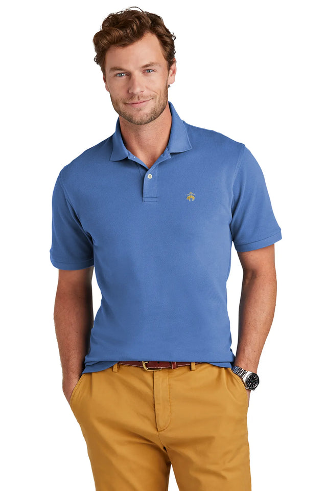 Brooks Brothers® Pima Cotton Pique Polo BB18200 Charter Blue