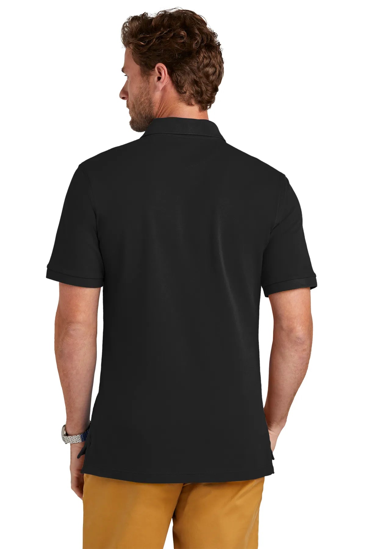 Brooks Brothers® Pima Cotton Pique Polo BB18200 Deep Black_1