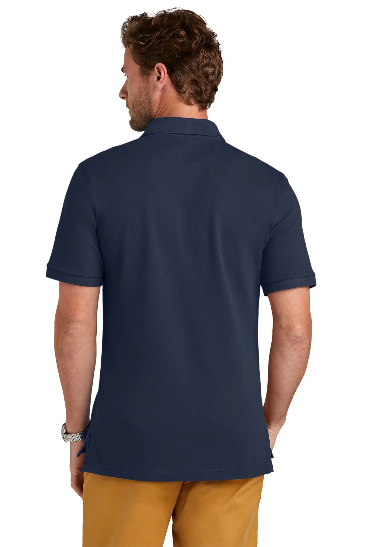 Brooks Brothers® Pima Cotton Pique Polo BB18200 Navy Blazer_1