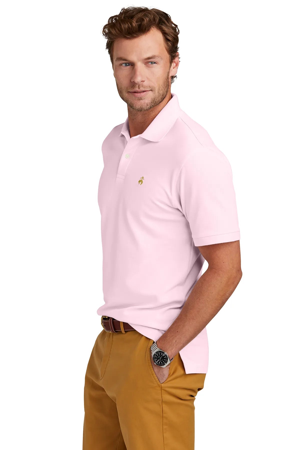 Brooks Brothers® Pima Cotton Pique Polo BB18200 Pearl Pink_2