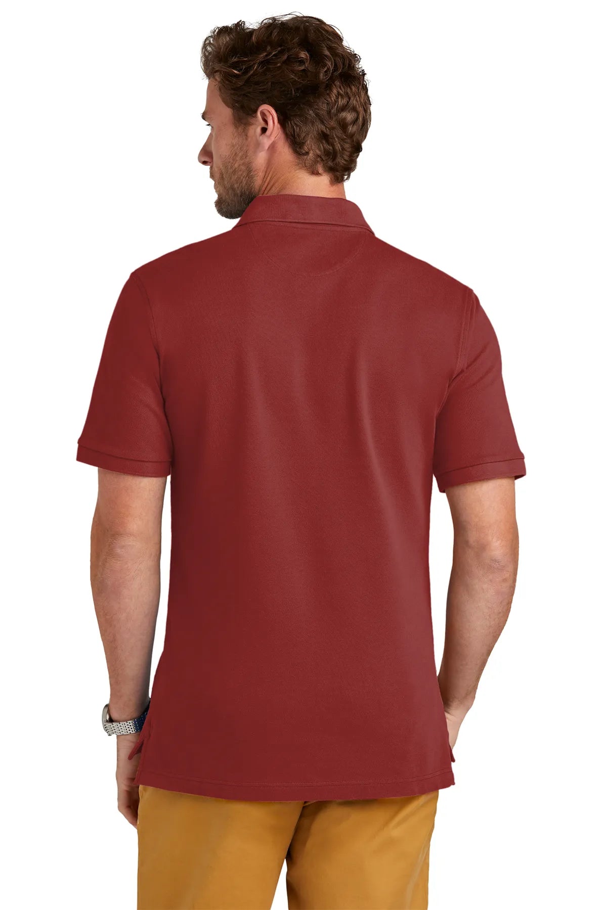 Brooks Brothers® Pima Cotton Pique Polo BB18200 Rich Red_1