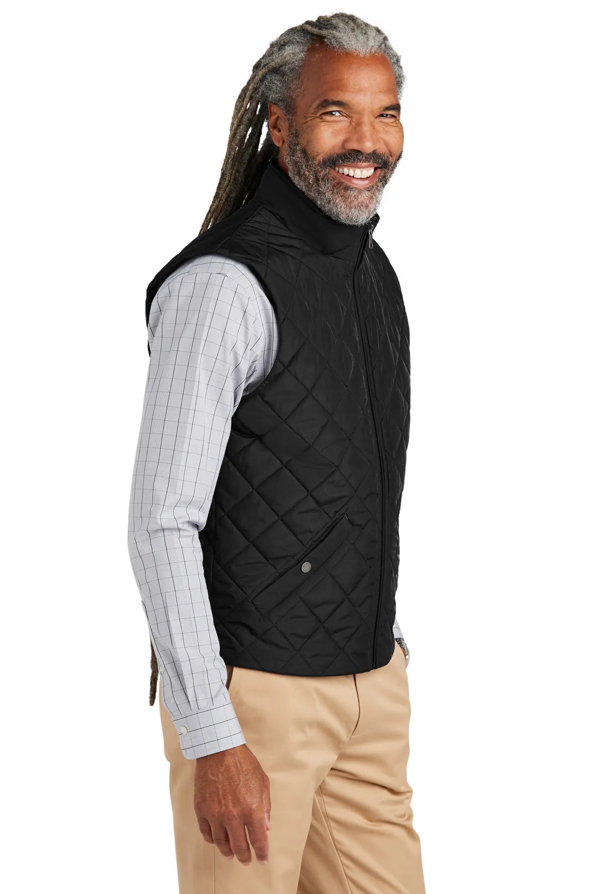 Brooks Brothers® Quilted Vest BB18602 Deep Black_2