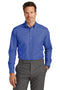 Brooks Brothers ®  Tall Wrinkle-Free Stretch Nailhead Shirt TBB18002 Cobalt Blue