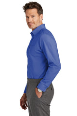 Brooks Brothers ®  Tall Wrinkle-Free Stretch Nailhead Shirt TBB18002 Cobalt Blue_2