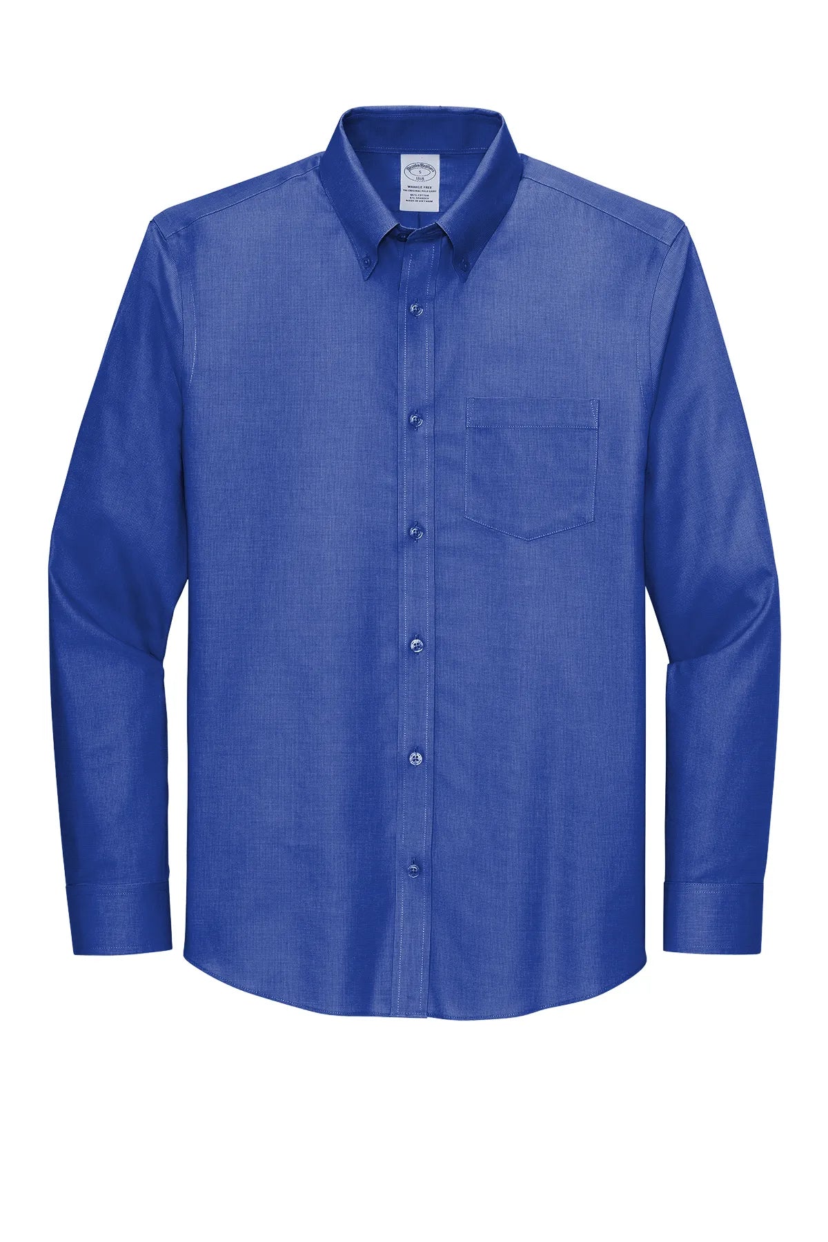 Brooks Brothers ®  Tall Wrinkle-Free Stretch Nailhead Shirt TBB18002 Cobalt Blue_3