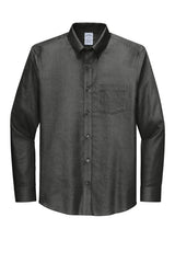 Brooks Brothers ®  Tall Wrinkle-Free Stretch Nailhead Shirt TBB18002 Deep Black_3