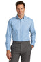 Brooks Brothers ®  Tall Wrinkle-Free Stretch Nailhead Shirt TBB18002 Newport Blue