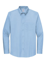Brooks Brothers ®  Tall Wrinkle-Free Stretch Nailhead Shirt TBB18002 Newport Blue_3