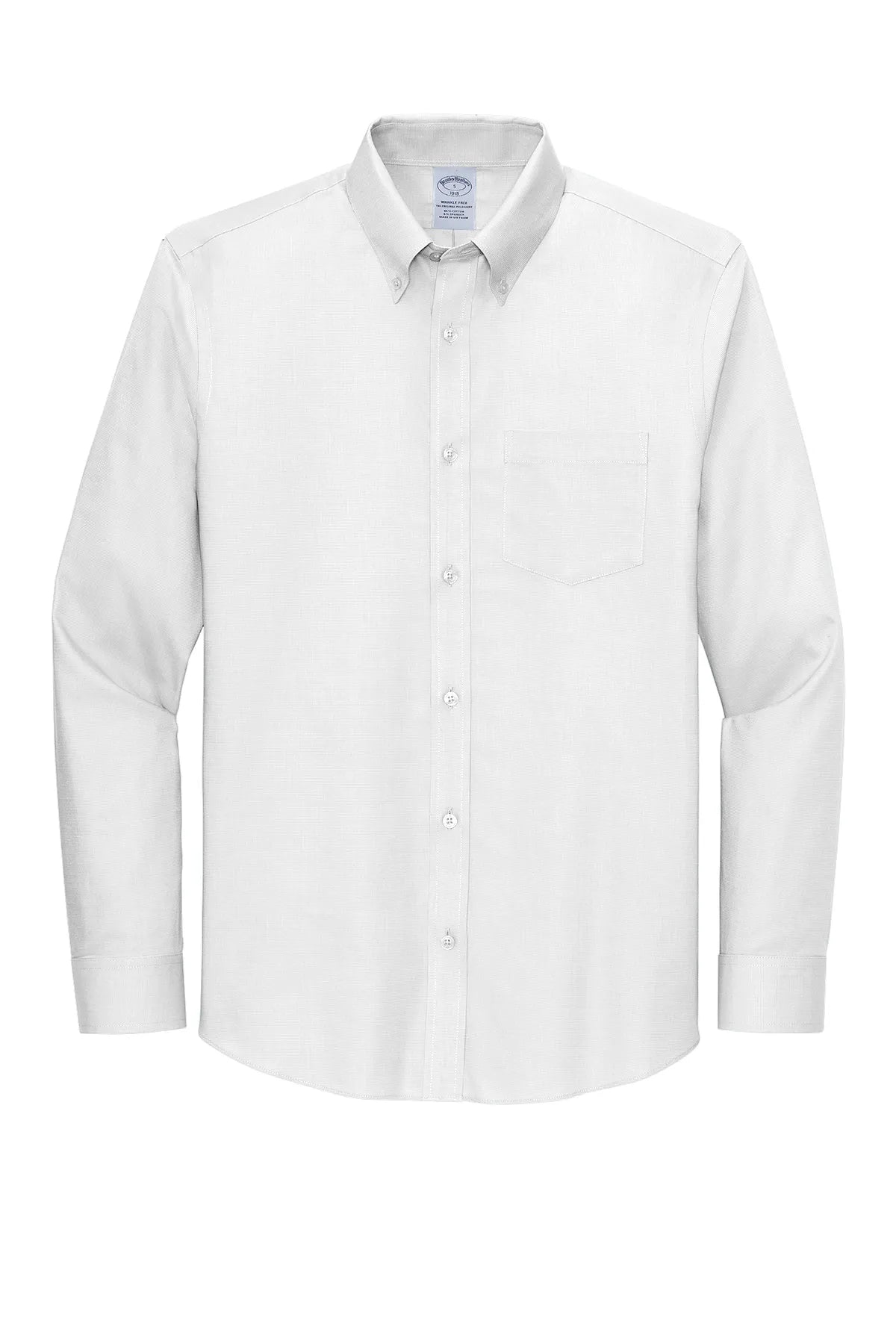 Brooks Brothers ®  Tall Wrinkle-Free Stretch Nailhead Shirt TBB18002 White_3