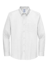 Brooks Brothers ®  Tall Wrinkle-Free Stretch Nailhead Shirt TBB18002 White_3