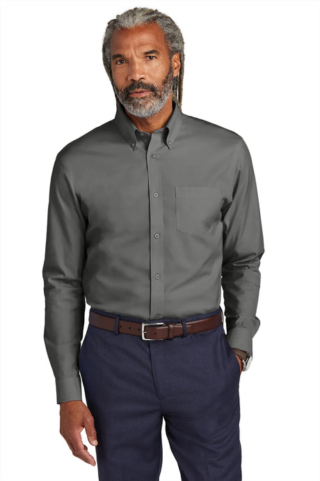 Brooks Brothers ®  Tall Wrinkle-Free Stretch Pinpoint Shirt TBB18000 Deep Black