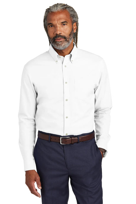 Brooks Brothers ®  Tall Wrinkle-Free Stretch Pinpoint Shirt TBB18000 White