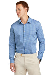 Brooks Brothers® Tech Stretch Patterned Shirt BB18006 Charter Blue Check