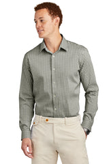 Brooks Brothers® Tech Stretch Patterned Shirt BB18006 Deep Black Check