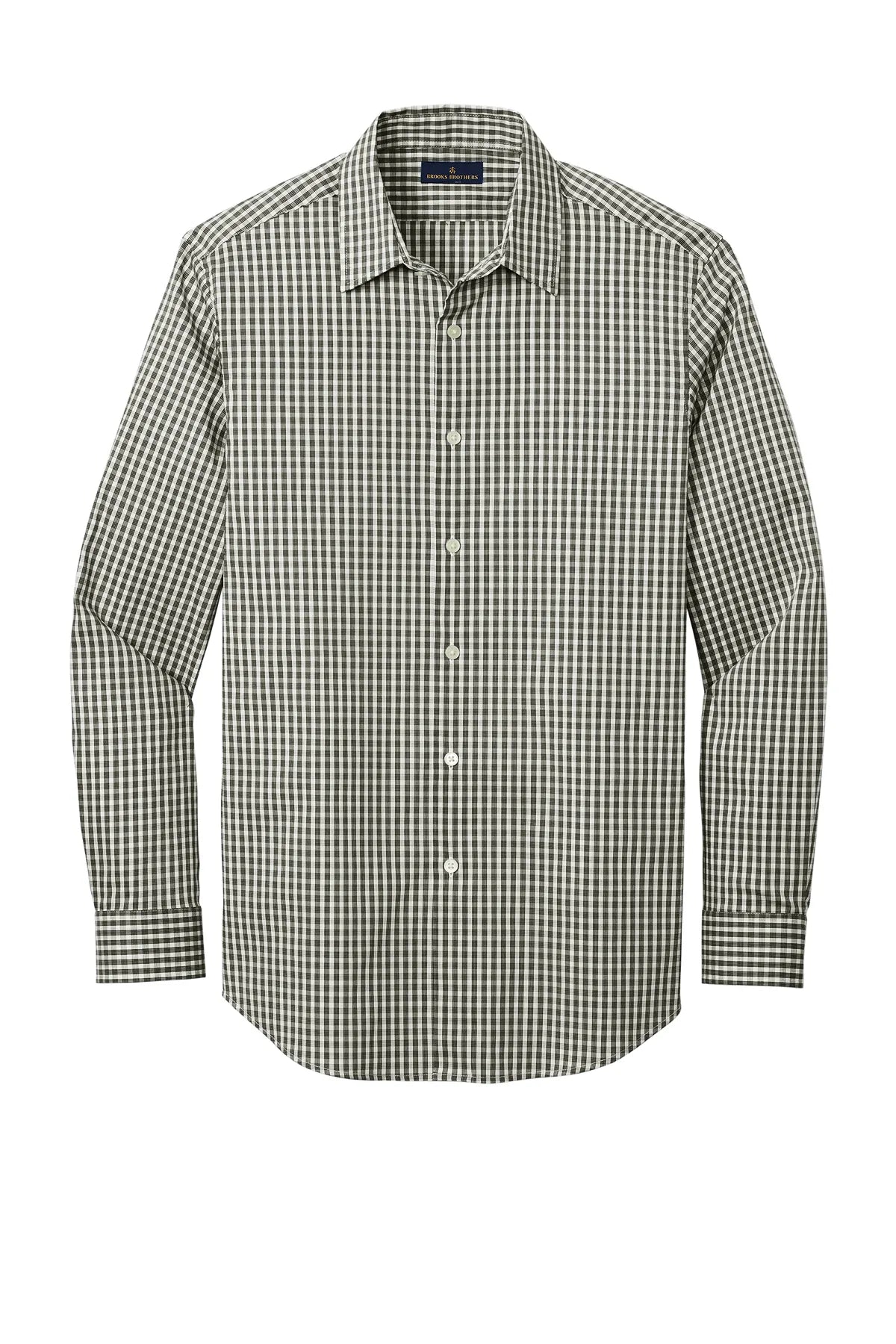 Brooks Brothers® Tech Stretch Patterned Shirt BB18006 Deep Black Check_3