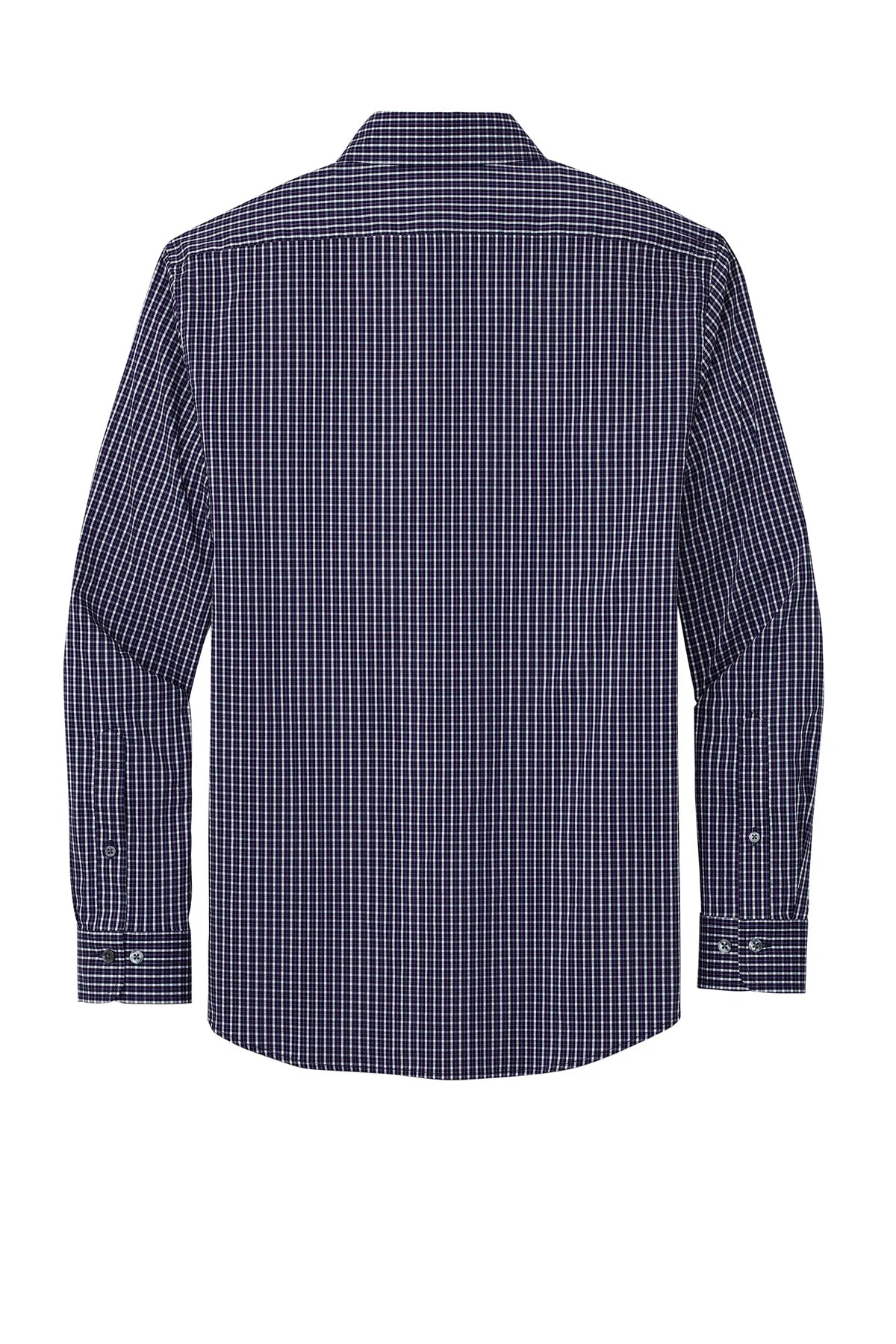 Brooks Brothers® Tech Stretch Patterned Shirt BB18006 Navy Blazer Multi Check_4