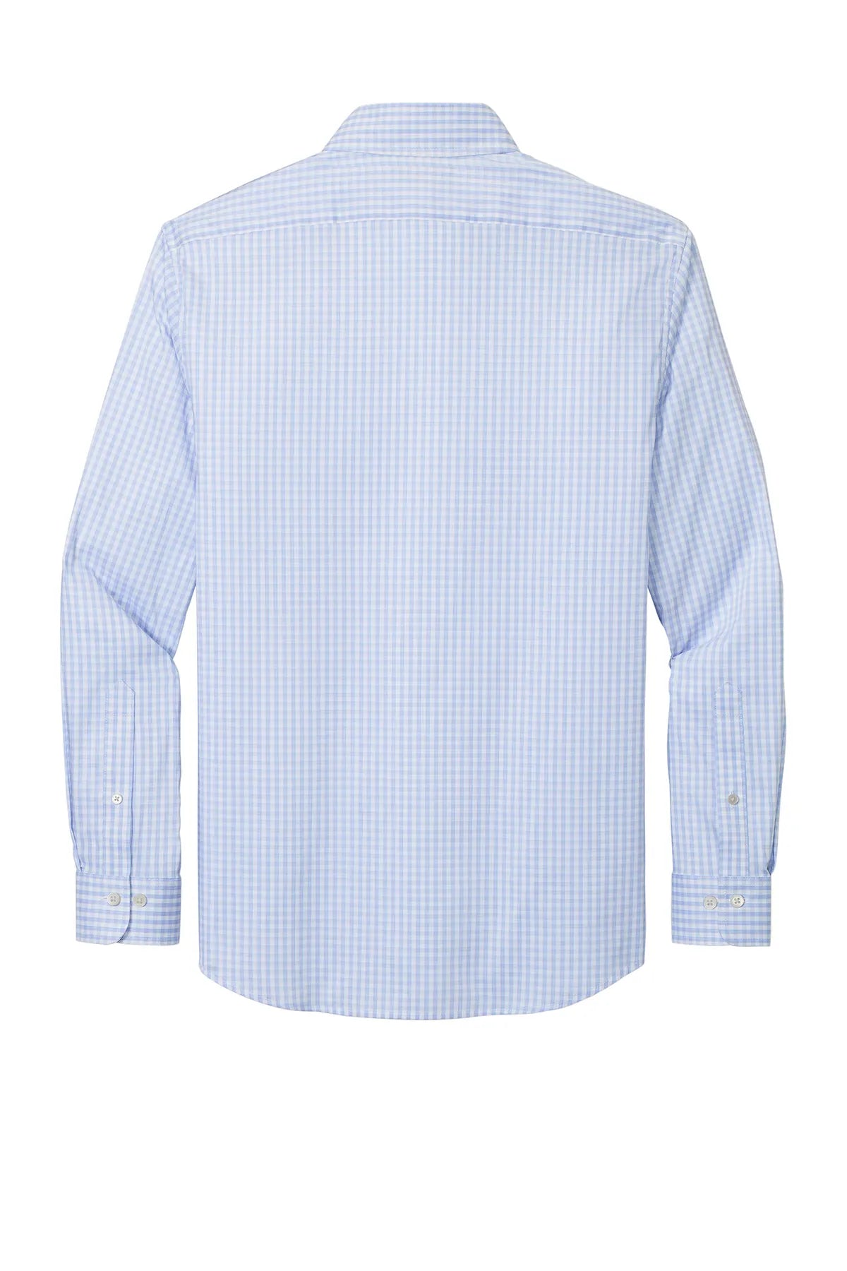 Brooks Brothers® Tech Stretch Patterned Shirt BB18006 Newport Blue/ Pearl Pink Fine Check_4