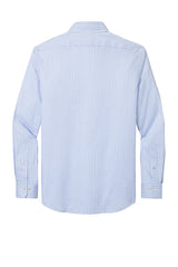 Brooks Brothers® Tech Stretch Patterned Shirt BB18006 Newport Blue/ Pearl Pink Fine Check_4
