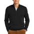 Brooks Brothers® Washable Merino Birdseye 1/4-Zip Sweater BB18412 Deep Black