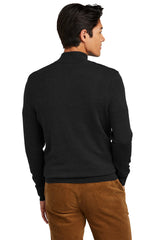 Brooks Brothers® Washable Merino Birdseye 1/4-Zip Sweater BB18412 Deep Black_1