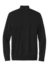 Brooks Brothers® Washable Merino Birdseye 1/4-Zip Sweater BB18412 Deep Black_4