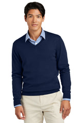Brooks Brothers® Washable Merino V-Neck Sweater BB18410 Navy Blazer