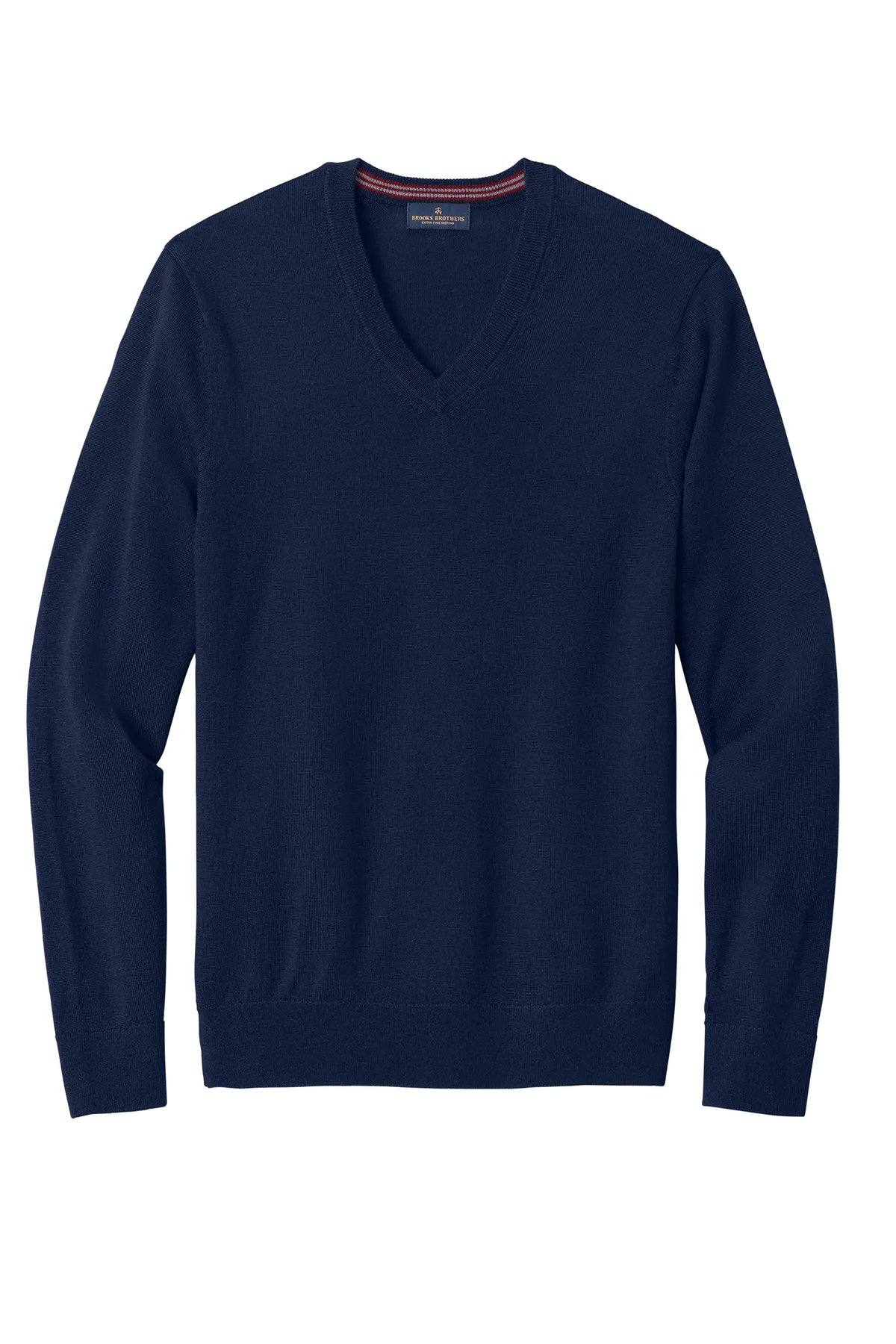 Brooks Brothers® Washable Merino V-Neck Sweater BB18410 Navy Blazer_3