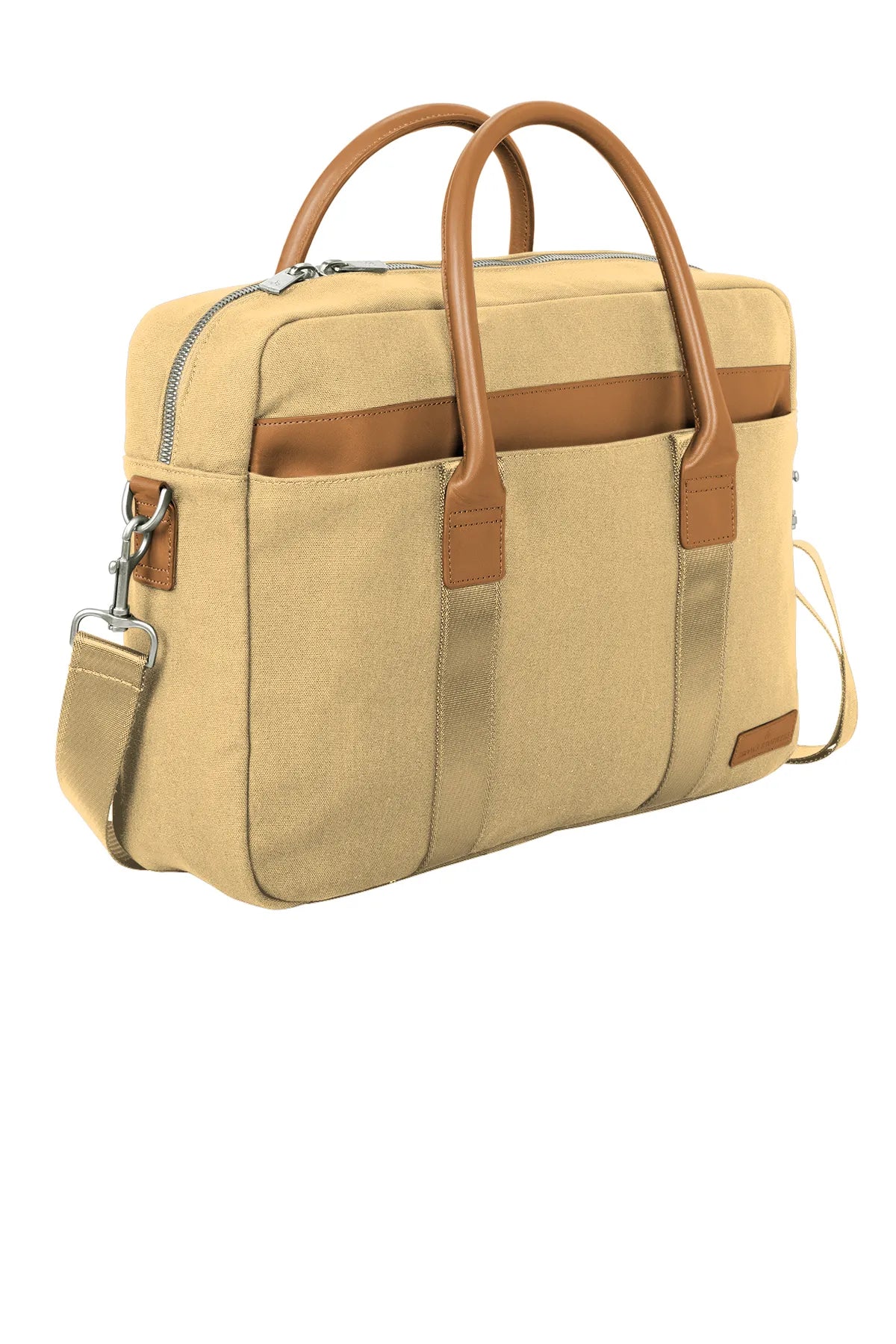 Brooks Brothers® Wells Briefcase BB18830 Ledger Khaki_2