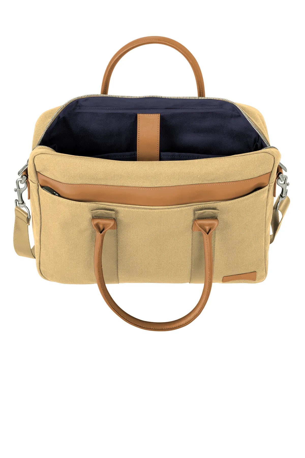 Brooks Brothers® Wells Briefcase BB18830 Ledger Khaki_3