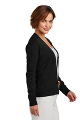 Brooks Brothers® Women's Cotton Stretch Cardigan Sweater BB18405 Deep Black_2