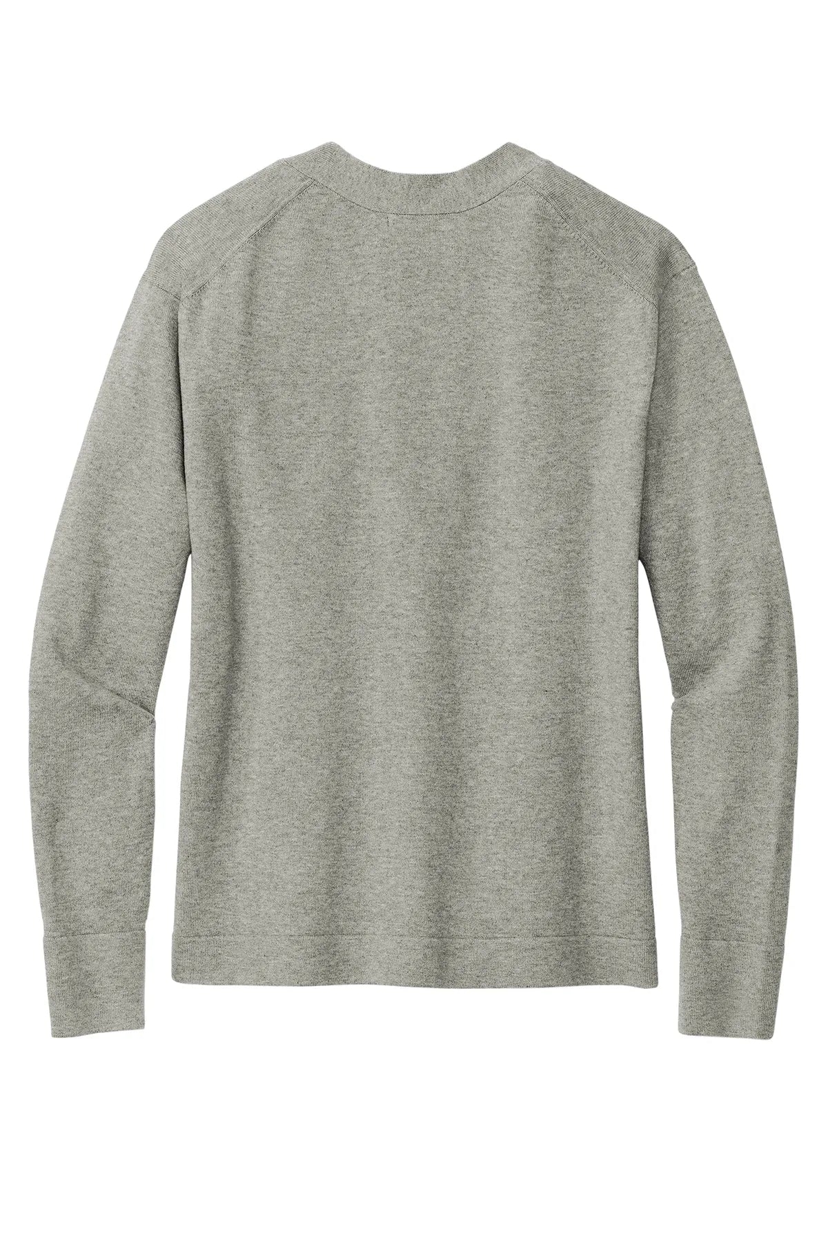 Brooks Brothers® Women's Cotton Stretch Cardigan Sweater BB18405 Light Shadow Grey Heather_4