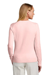 Brooks Brothers® Women's Cotton Stretch V-Neck Sweater BB18401 Pearl Pink_1
