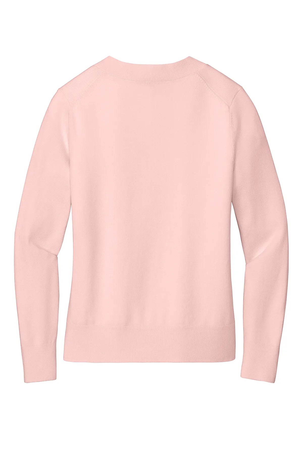 Brooks Brothers® Women's Cotton Stretch V-Neck Sweater BB18401 Pearl Pink_4