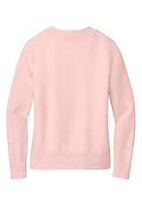 Brooks Brothers® Women's Cotton Stretch V-Neck Sweater BB18401 Pearl Pink_4