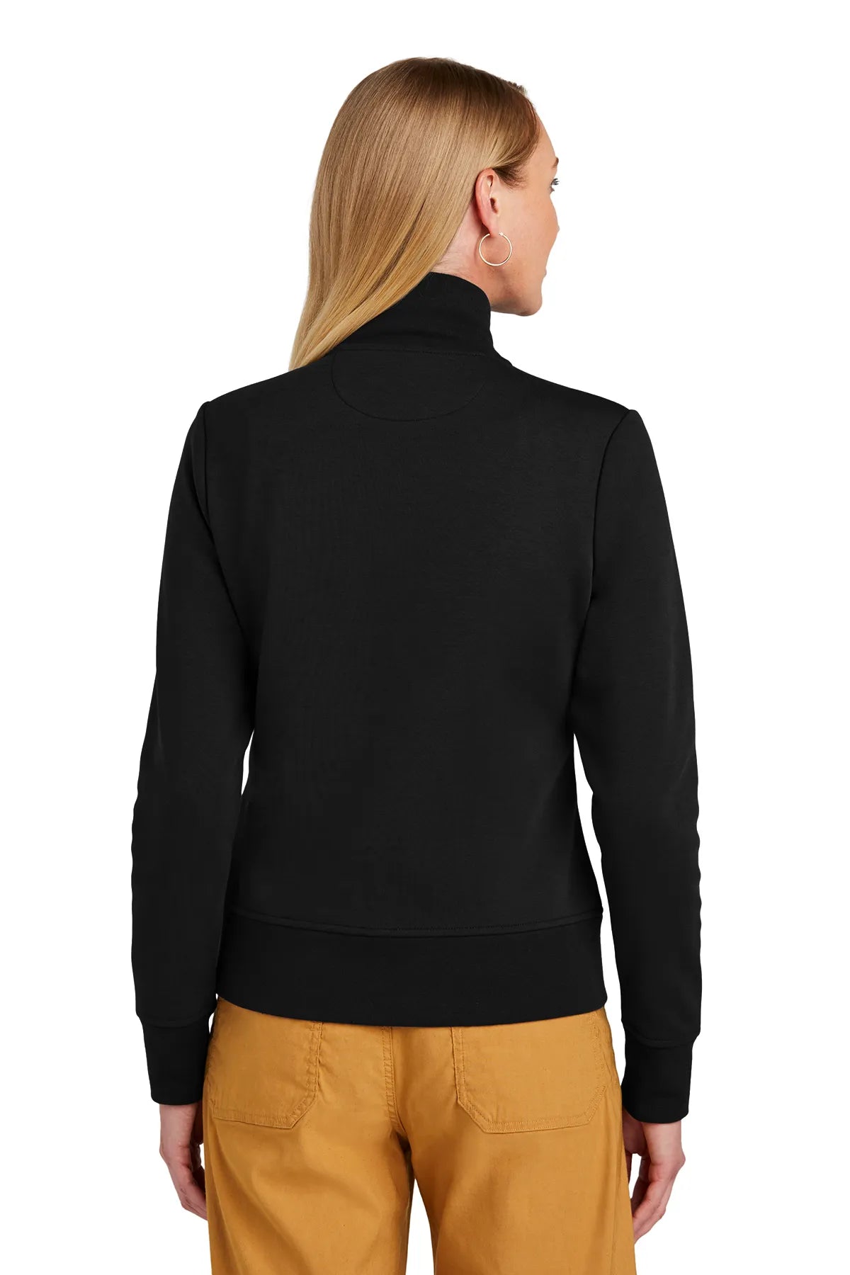 Brooks Brothers® Women's Double-Knit Full-Zip BB18211 Deep Black_1