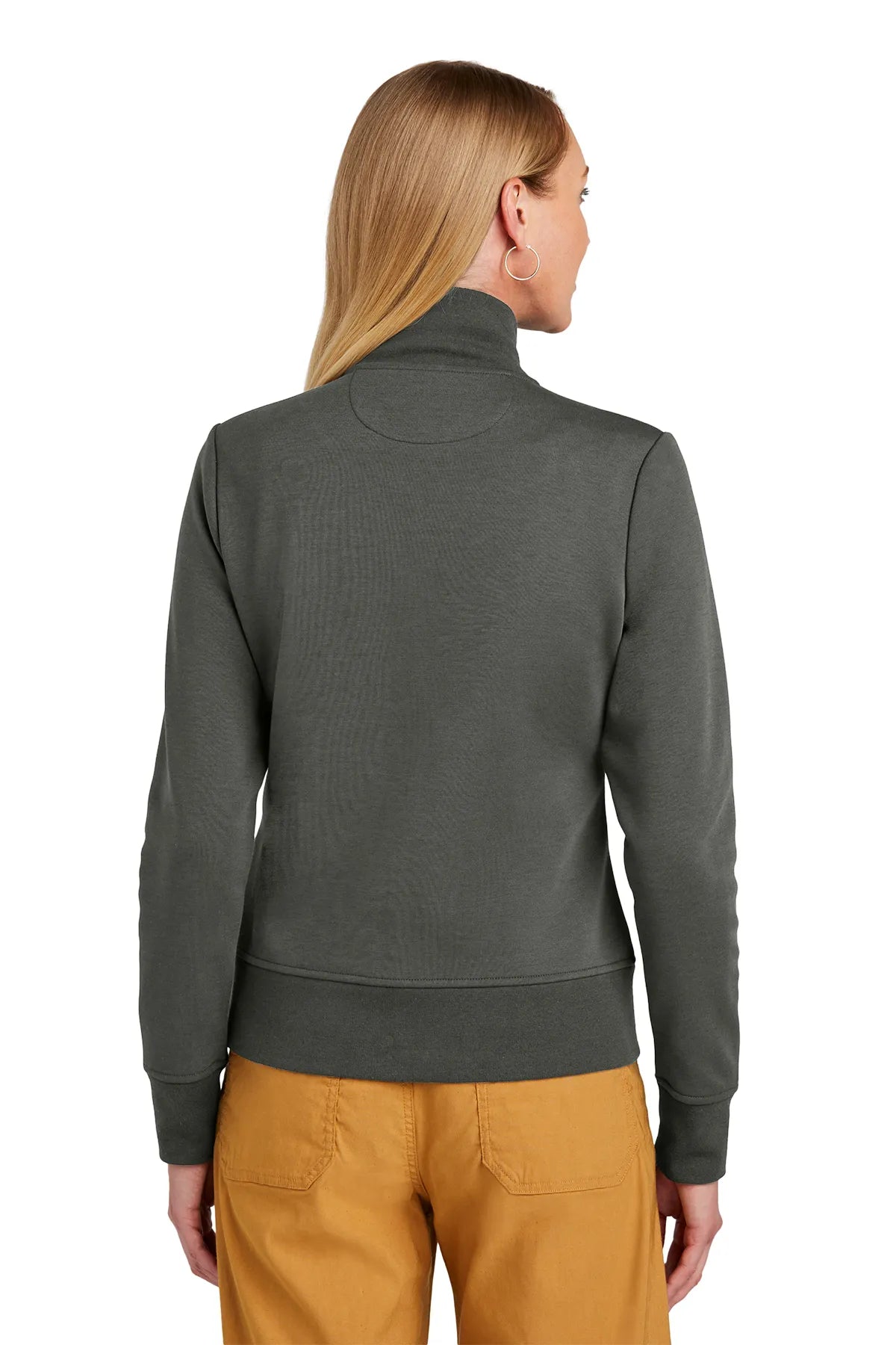 Brooks Brothers® Women's Double-Knit Full-Zip BB18211 Windsor Grey_1