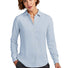 Brooks Brothers® Women's Full-Button Satin Blouse BB18007 heritage blue