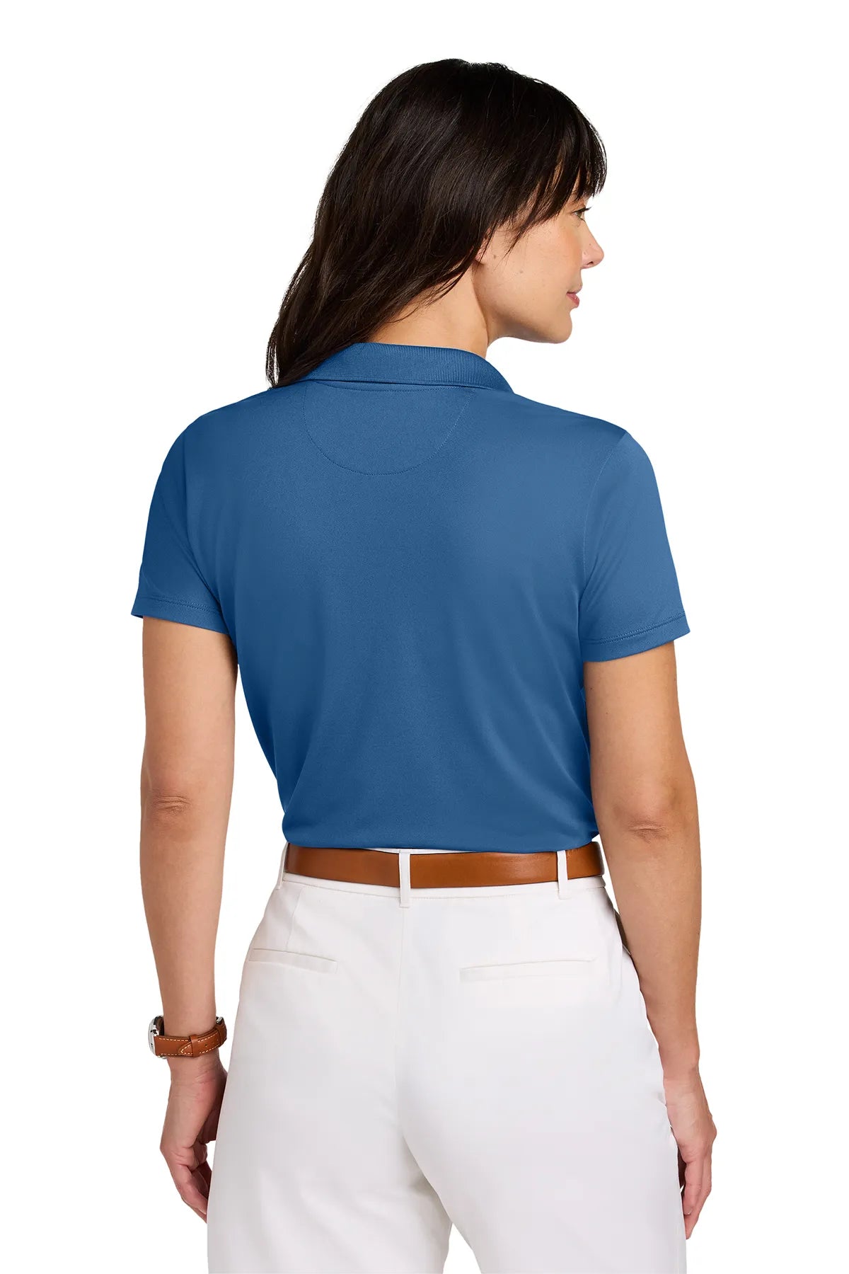 Brooks Brothers ®  Women's Mesh Pique Performance Polo BB18221 Charter Blue_1