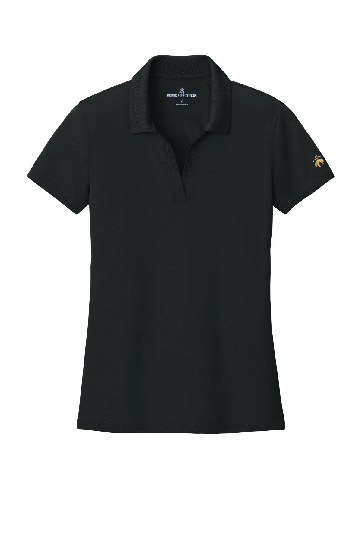 Brooks Brothers ®  Women's Mesh Pique Performance Polo BB18221 Deep Black_3
