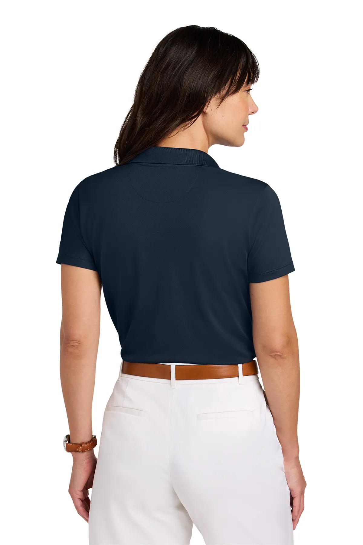 Brooks Brothers ®  Women's Mesh Pique Performance Polo BB18221 Navy Blazer_1