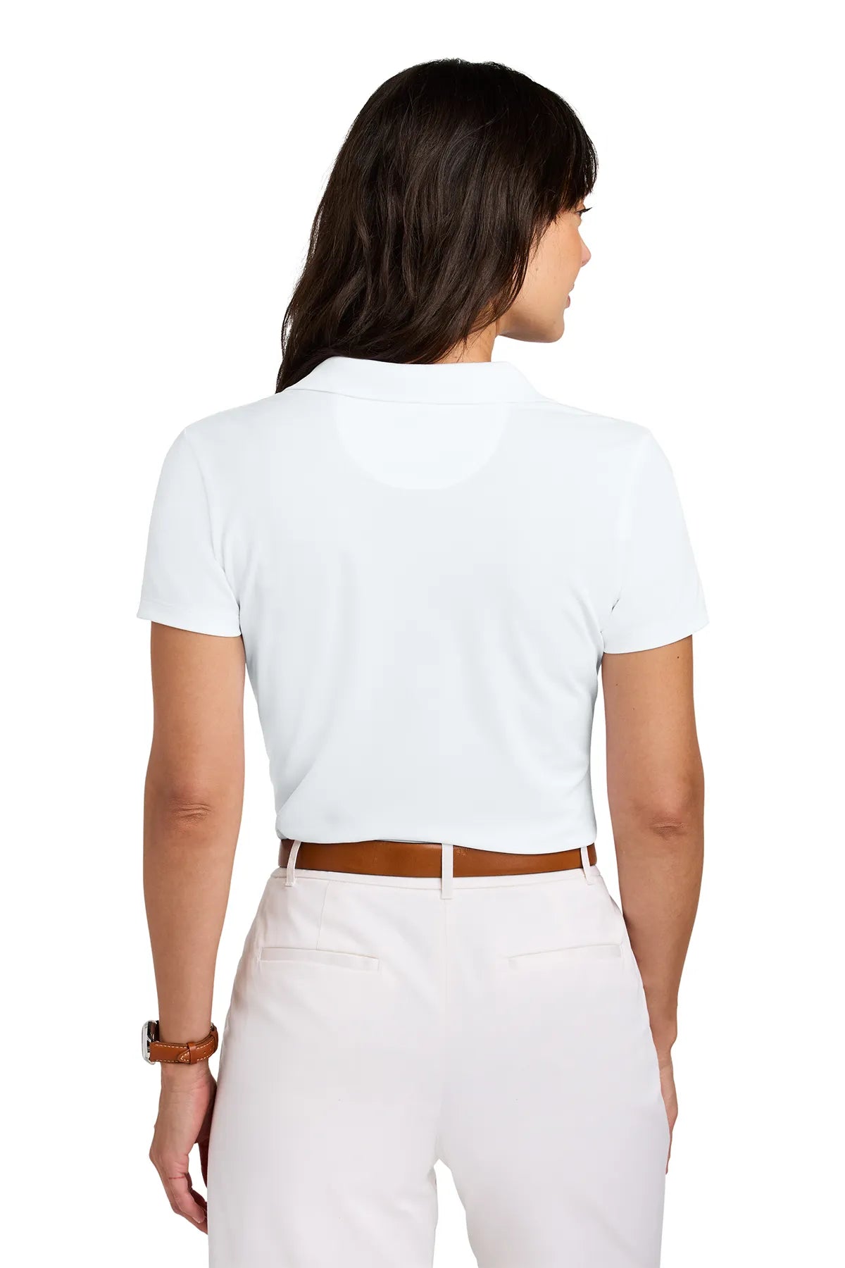 Brooks Brothers ®  Women's Mesh Pique Performance Polo BB18221 White_1
