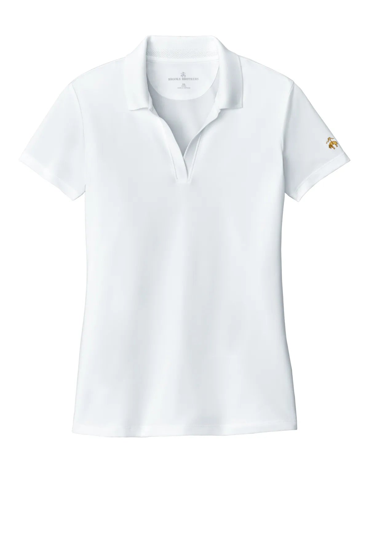 Brooks Brothers ®  Women's Mesh Pique Performance Polo BB18221 White_3