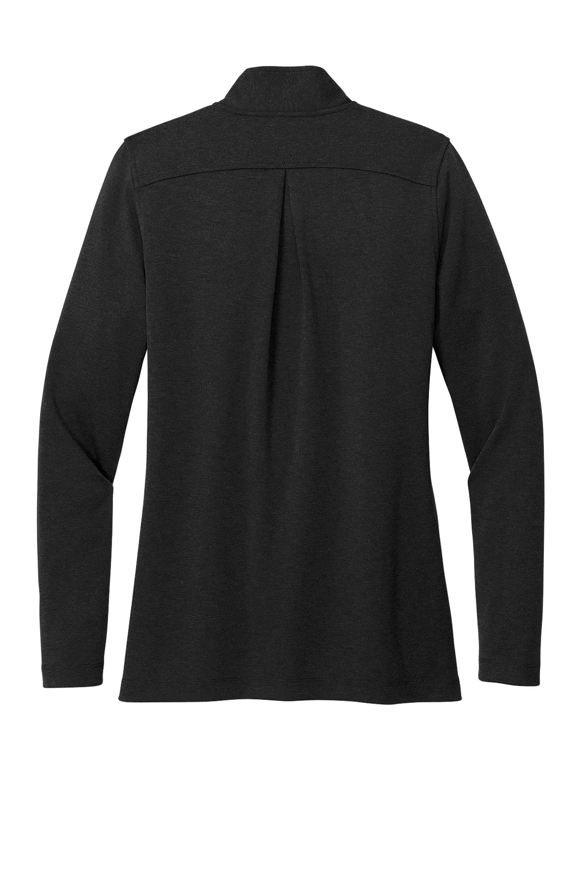 Brooks Brothers® Women's Mid-Layer Stretch 1/2-Button BB18203 black heather_4