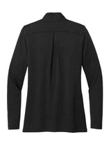 Brooks Brothers® Women's Mid-Layer Stretch 1/2-Button BB18203 black heather_4
